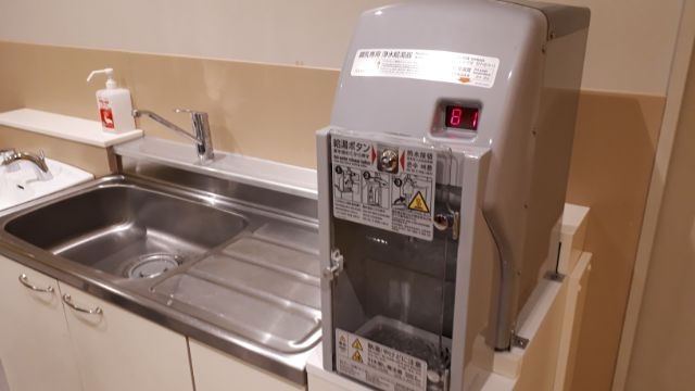 三井アウトレットパーク札幌北広島のミルク調乳用のお湯の機械